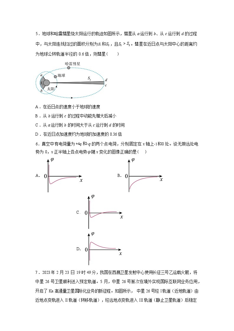 湖南省邵阳市洞口县第三中学2025-2026学年高三下学期入学摸底检测物理试卷（含解析）第3页