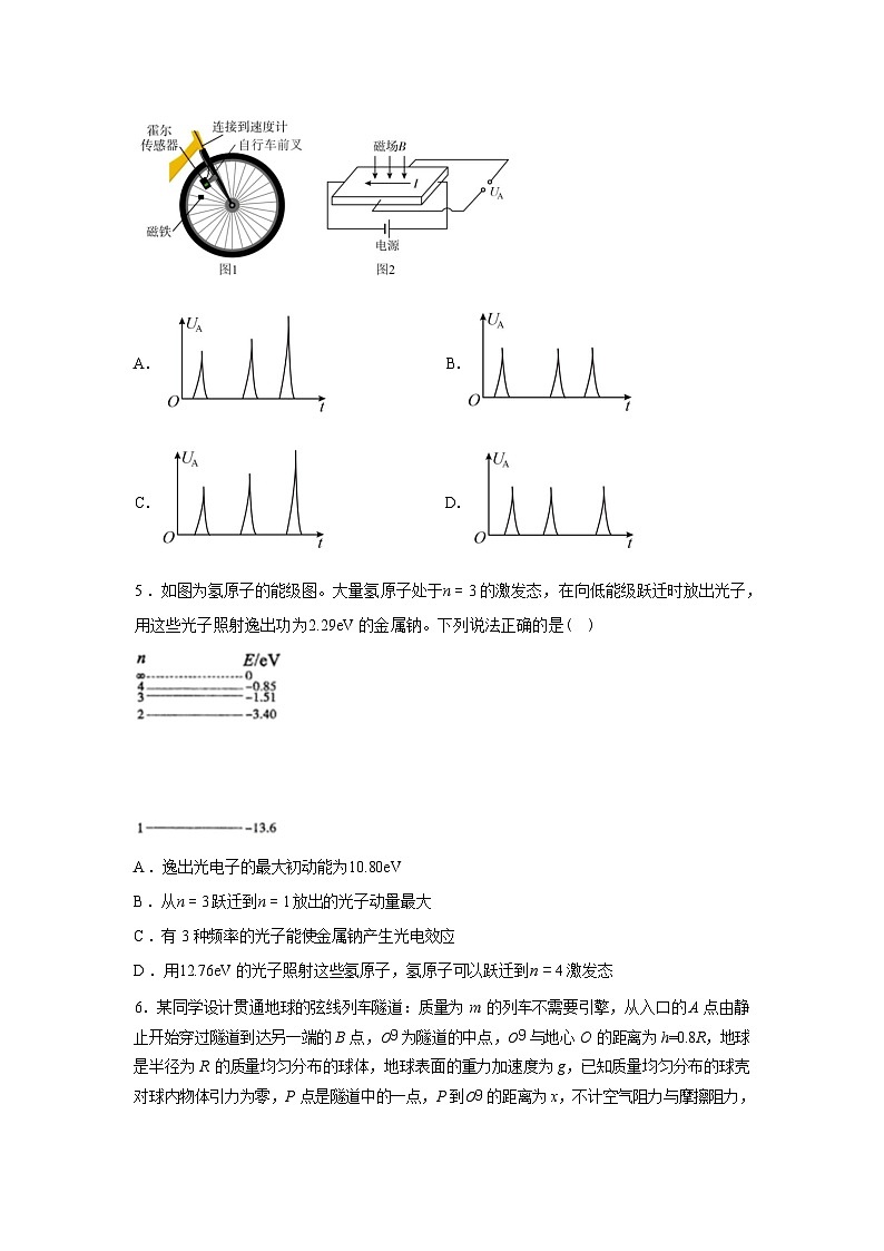 吉林吉林市实验中学2025-2026学年高三下学期3月阶段检测物理试题（含解析）第2页