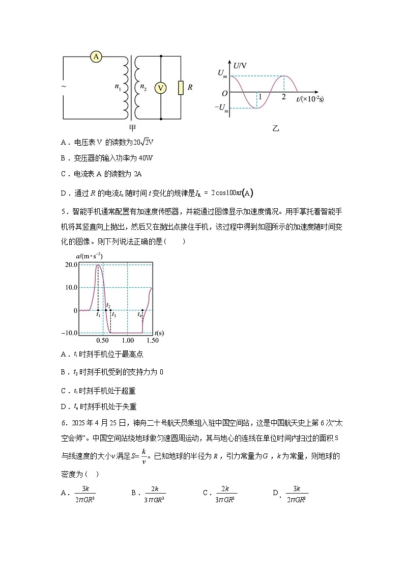 吉林省吉林市永吉县永吉实验高级中学2025-2026学年高三下学期3月阶段检测物理试题（含解析）第2页