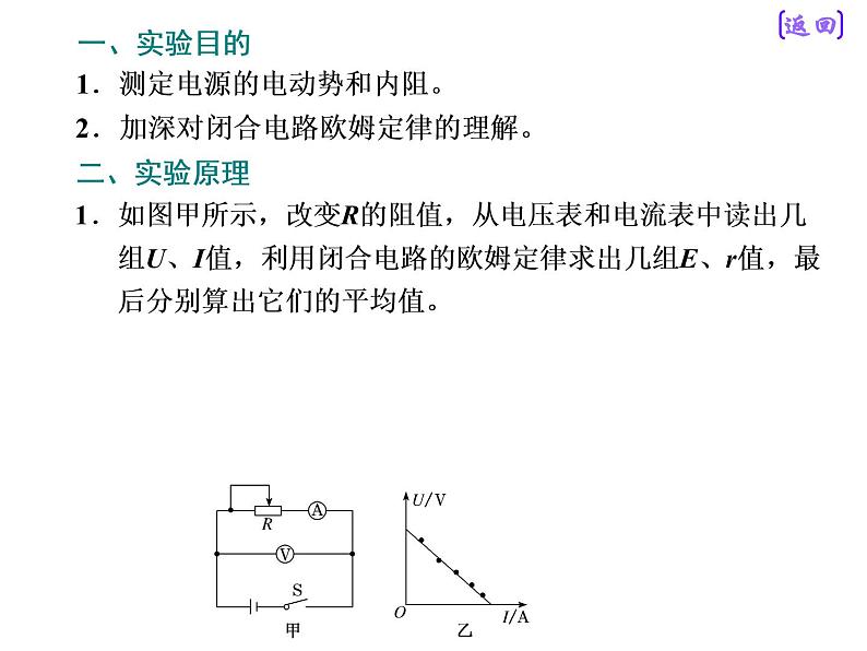 2021新课标版物理高考一轮复习课件 第八章 实验十 测定电源的电动势和内阻04