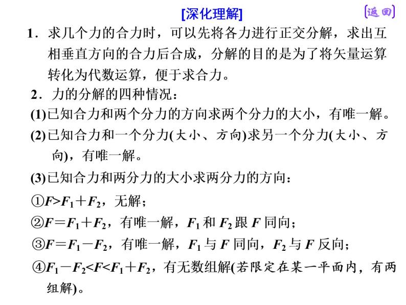 2021新课标版物理高考一轮复习课件 第二章 第3节　力的合成与分解08