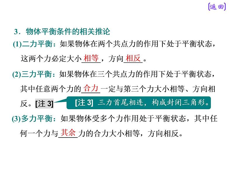 2020新课标版物理高考一轮复习课件 第二章 第4节　受力分析　共点力的平衡第6页