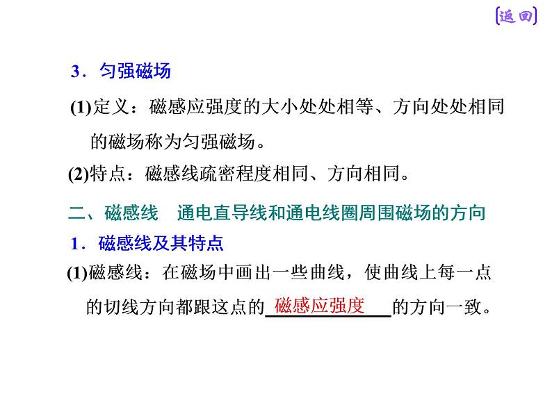 2021新课标版物理高考一轮复习课件 第九章 第1节 磁场的描述　磁场对电流的作用07