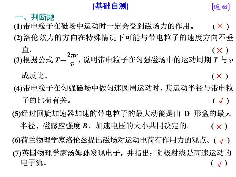 2021新课标版物理高考一轮复习课件 第九章 第2节 带电粒子在磁场中的运动08