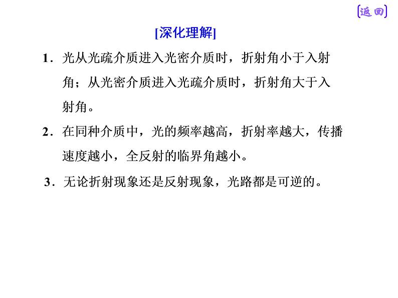 2021新课标版物理高考一轮复习课件 第十四章 第3节 光的折射　全反射07