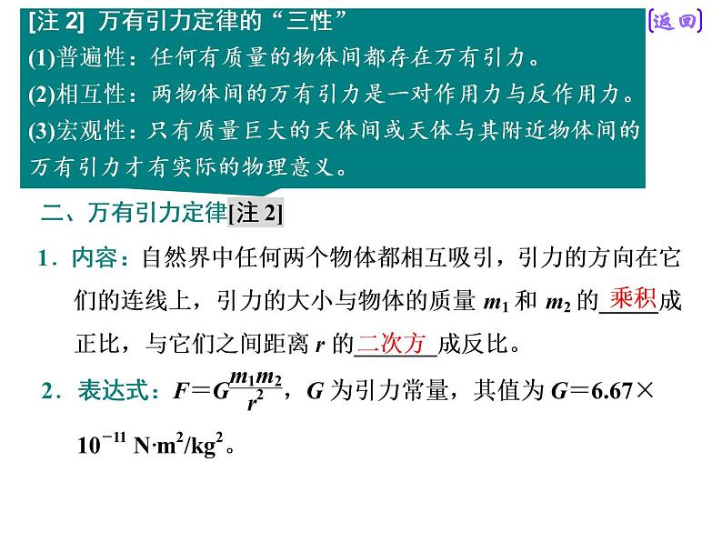 2021新课标版物理高考一轮复习课件 第四章 第4节　开普勒行星运动定律和万有引力定律05