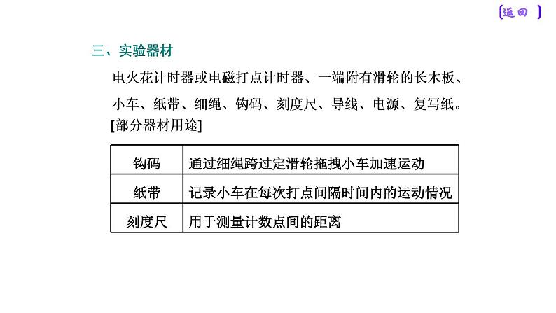 2021新课标版物理高考一轮复习课件 第一章 实验一　研究匀变速直线运动08