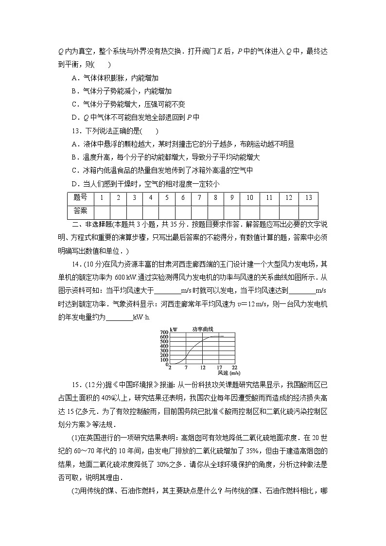 高中同步测试卷·人教物理选修3－3：高中同步测试卷（八） word版含解析第3页