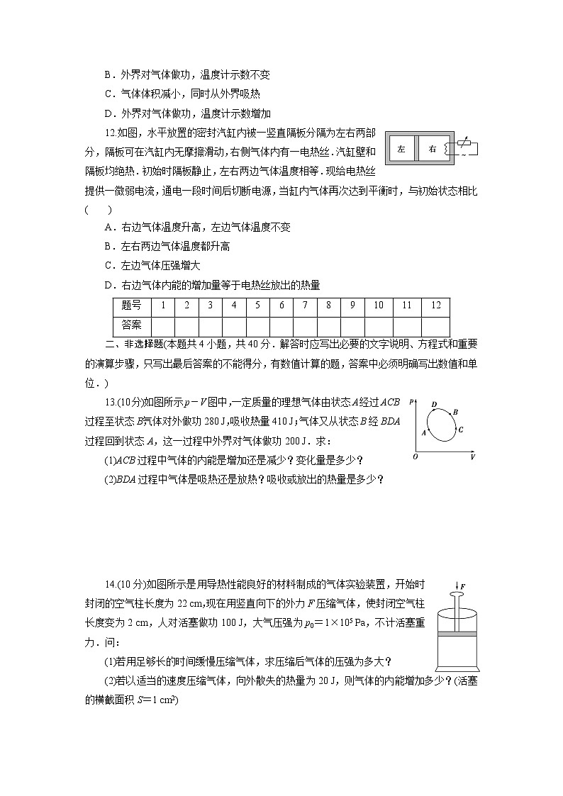 高中同步测试卷·人教物理选修3－3：高中同步测试卷（七） word版含解析第3页