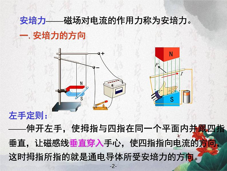 3.4 通电导线对磁场的作用力 课件02