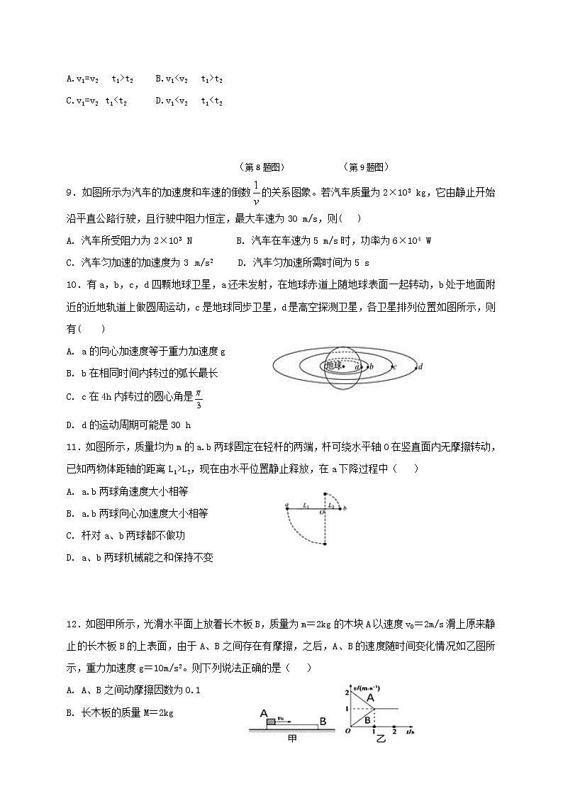 【全国百强校首发】安徽省蚌埠市第二中学2018-2019学年高二上学期开学考试物理试题03