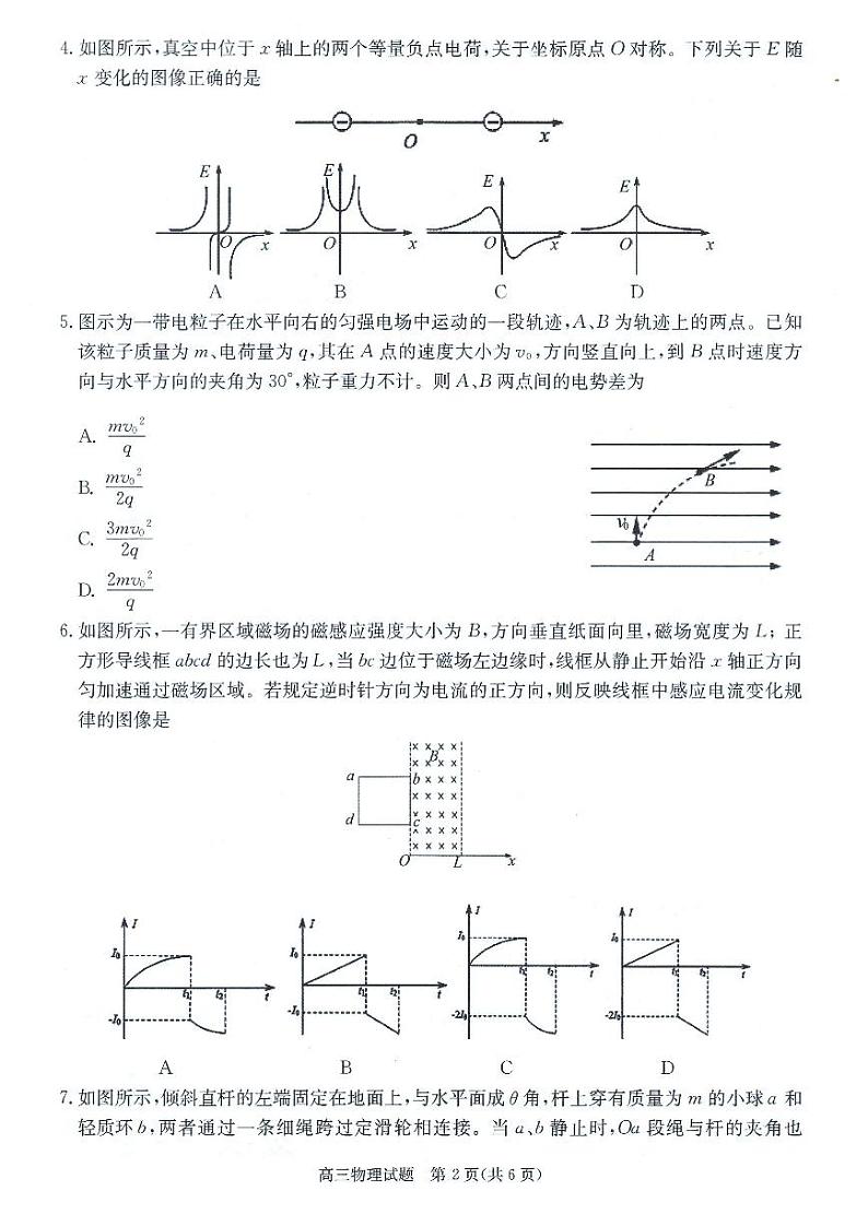 安徽省合肥市2019届高三一模 物理（PDF版）第2页