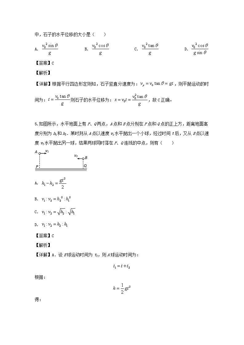 黑龙江省甘南县一中2020届高三上学期月考物理试题03