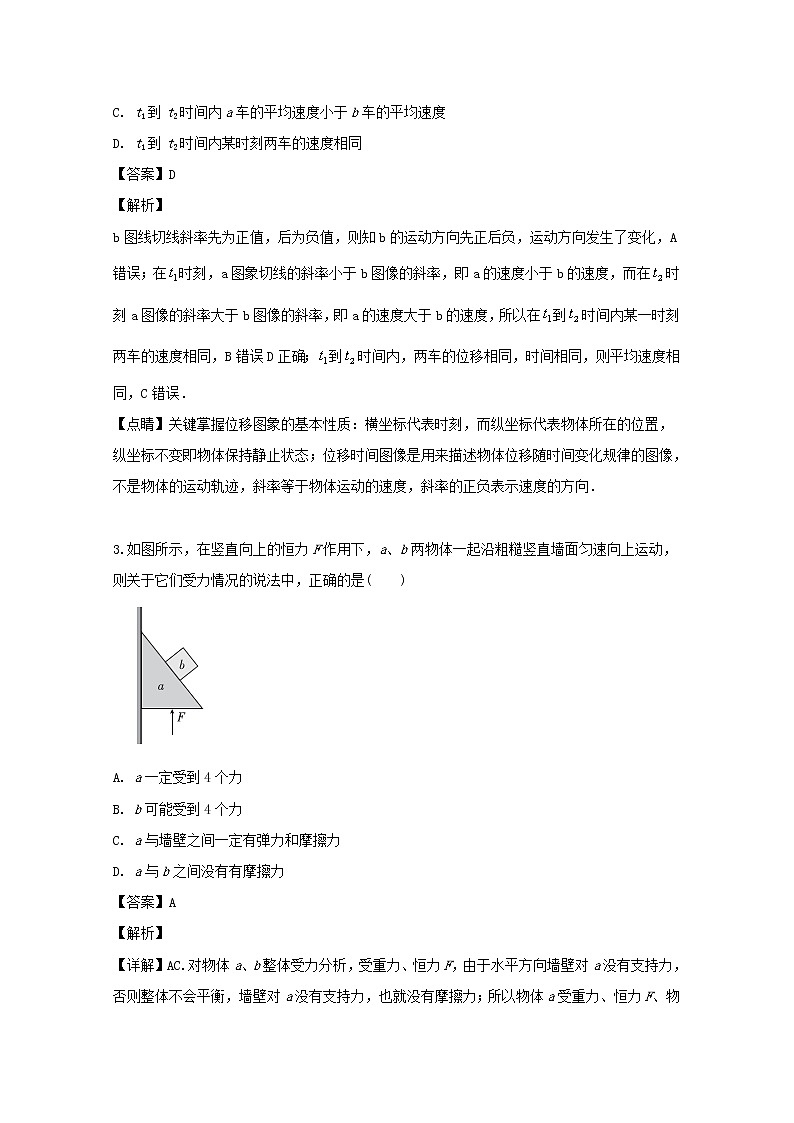 黑龙江省哈尔滨市呼兰区第一中学2020届高三9月月考物理试题02