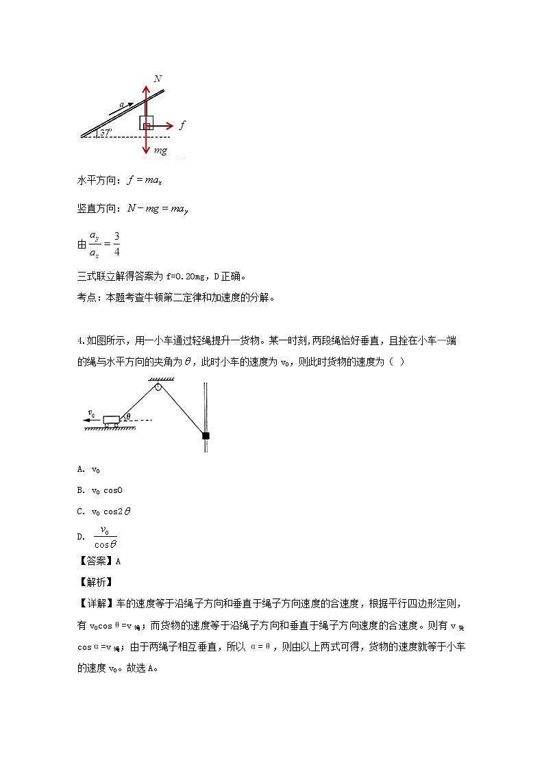 黑龙江省齐齐哈尔市第八中学2020届高三上学期10月月考物理试题03