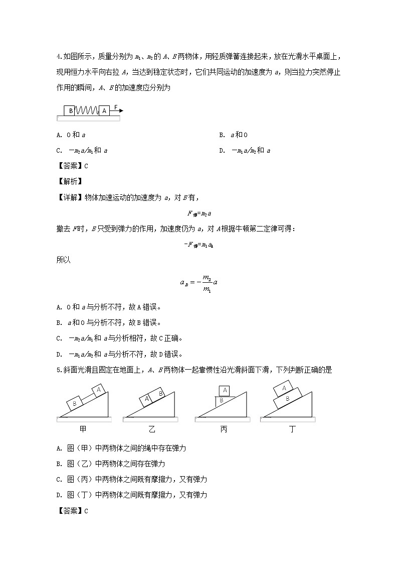湖南省长沙市长沙县第六中学2020届高三上学期第三次月考物理试题03