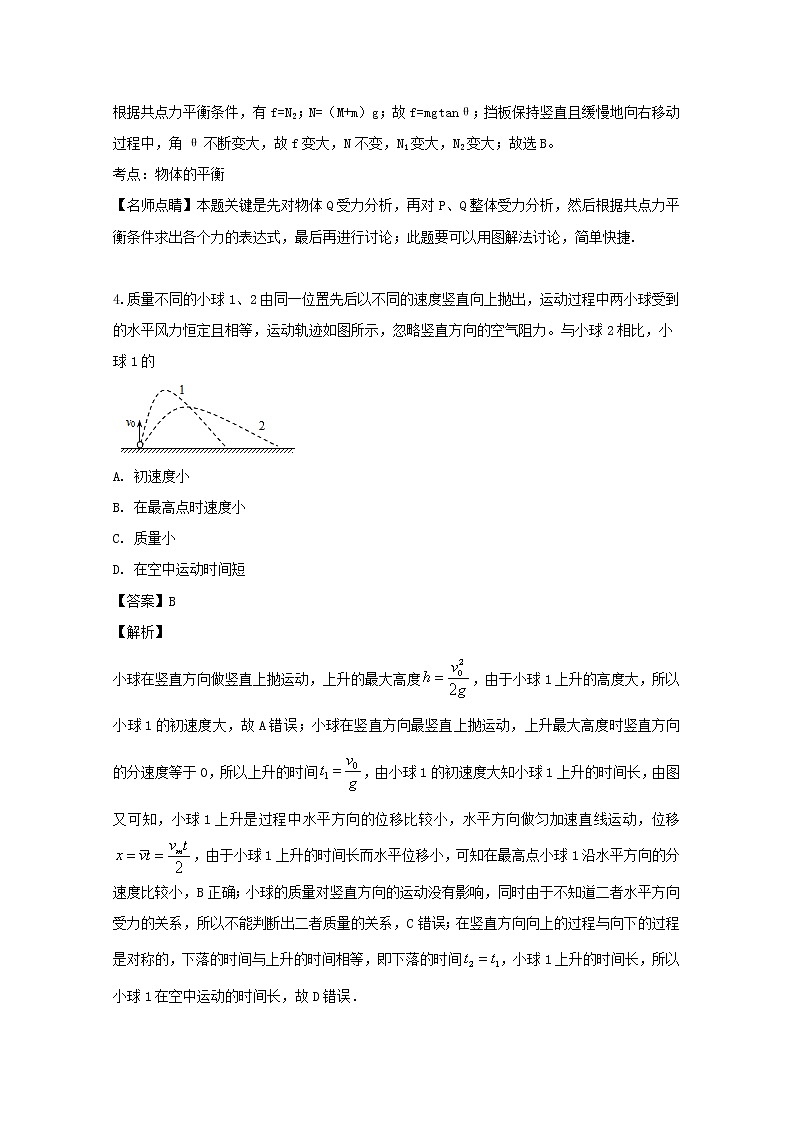 江苏省淮安市涟水中学2020届高三上学期10月月考物理试题03