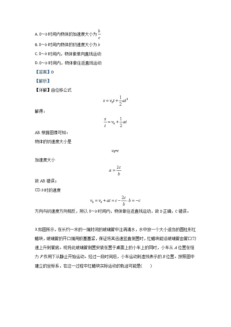 北京市海淀区人大附中2020届高三上学期10月月考物理试题第2页