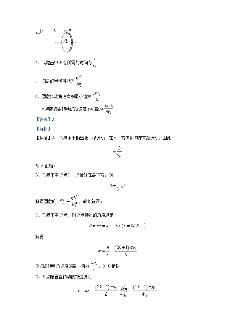 甘肃省靖远县第四中学2020届高三上学期10月月考物理试题第2页
