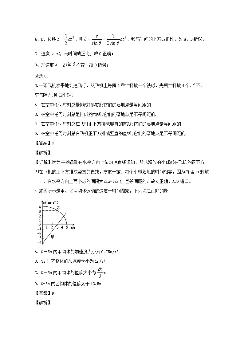 广东省揭阳市第三中学2020届高三上学期第三次月考理综物理试题02