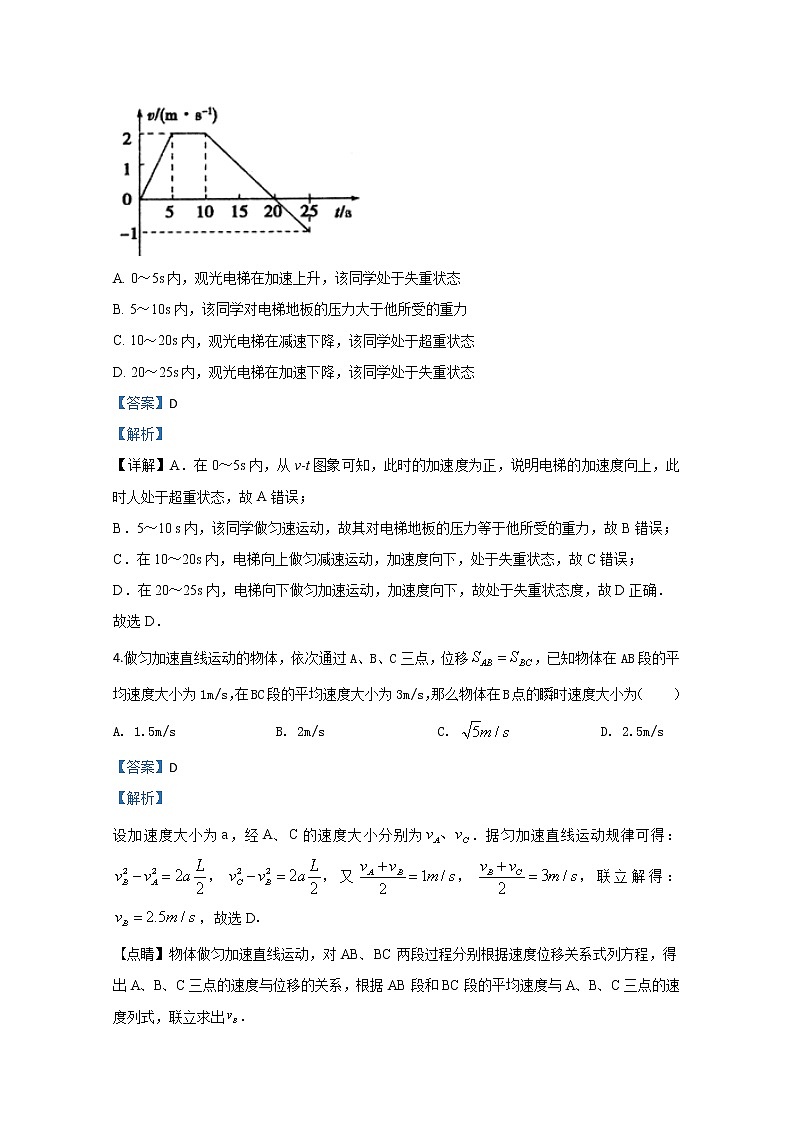 新疆库车县乌尊镇中学2020届高三上学期月考物理试题02