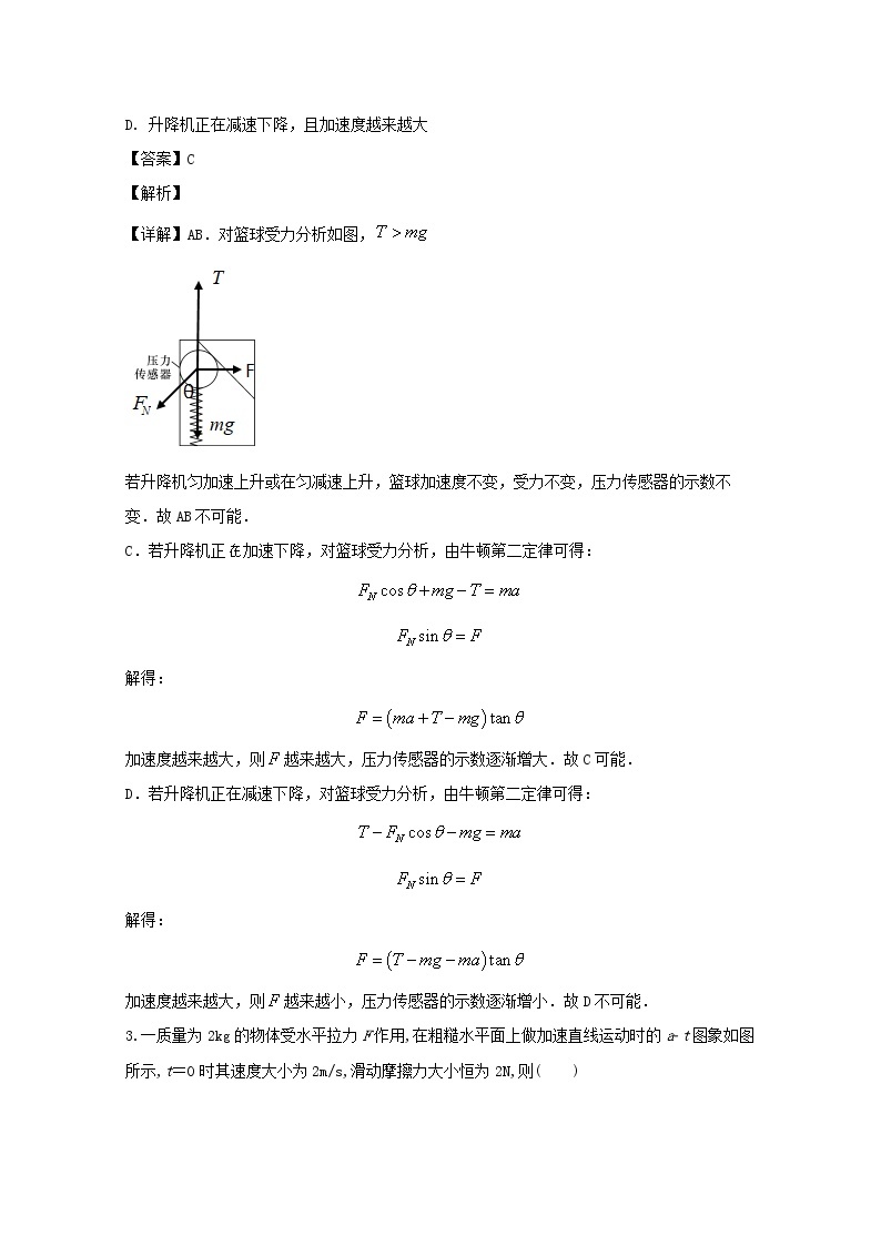 河南省南阳市一中2020届高三上学期期末考试模拟理综物理试题02