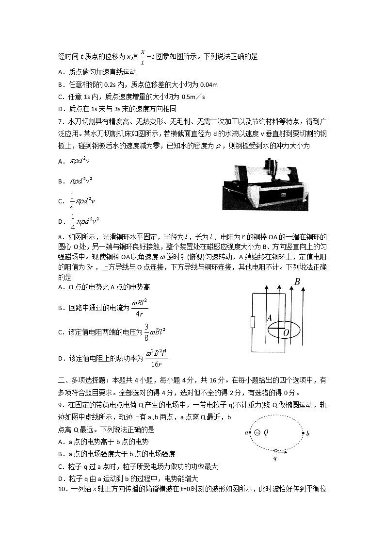 山东省临沂市2020届高三上学期期末考试物理试题02