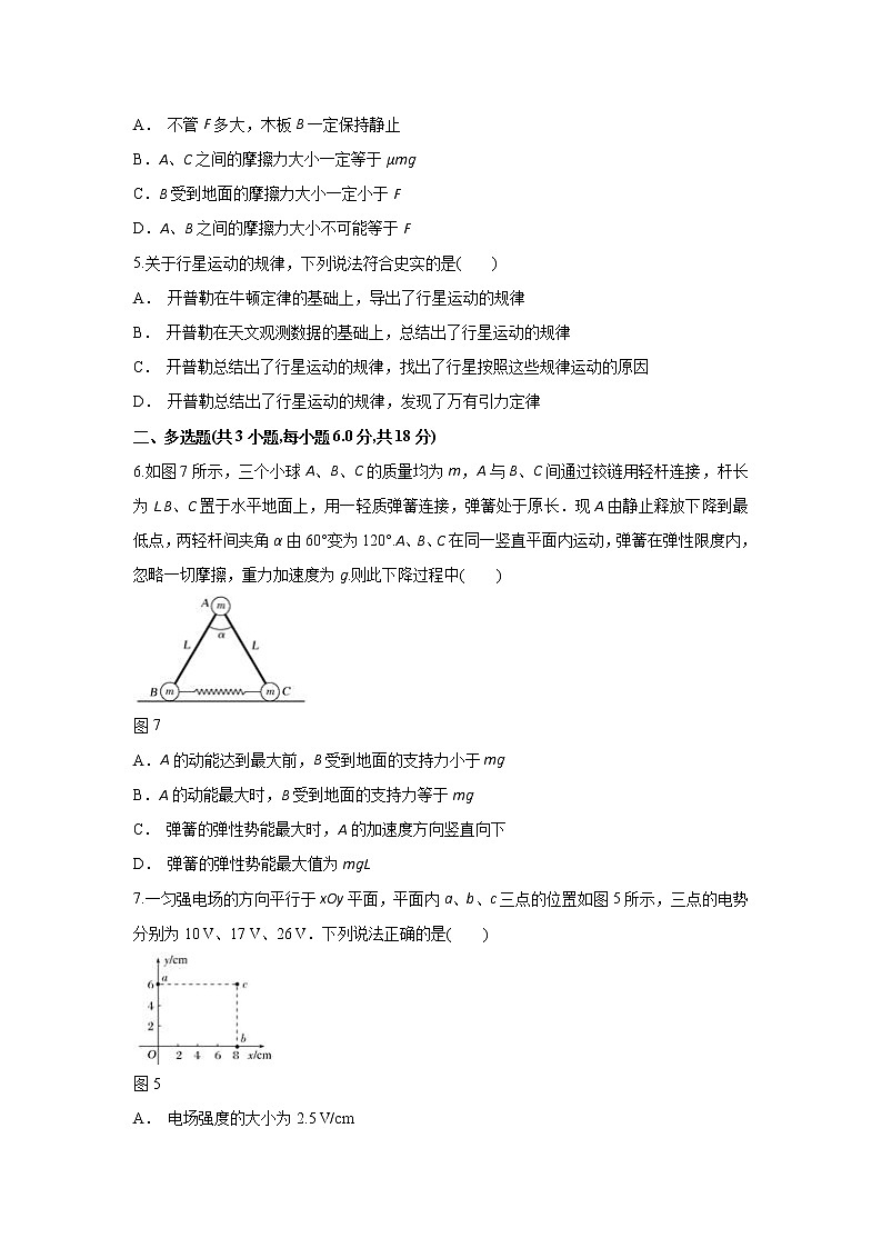 云南省屏边县民族中学2020届高三上学期期中考试物理试题第2页