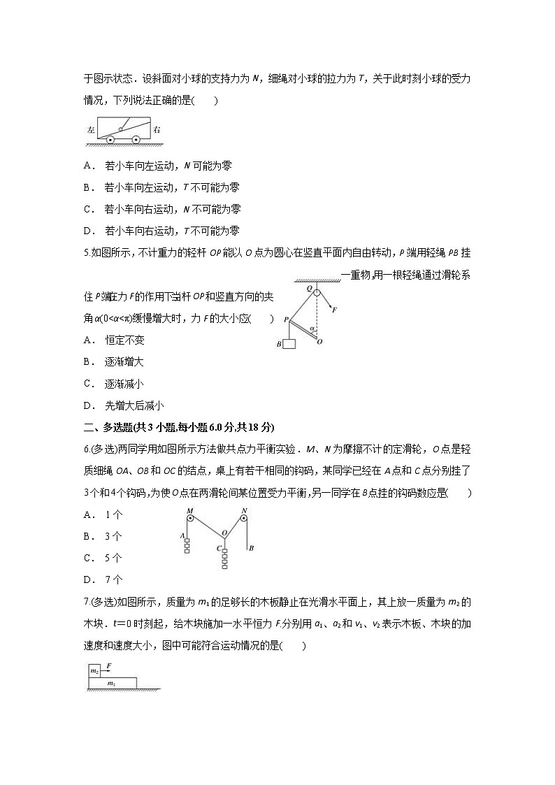 云南省文山州广南二中2020届高三上学期期中考试物理试题第2页