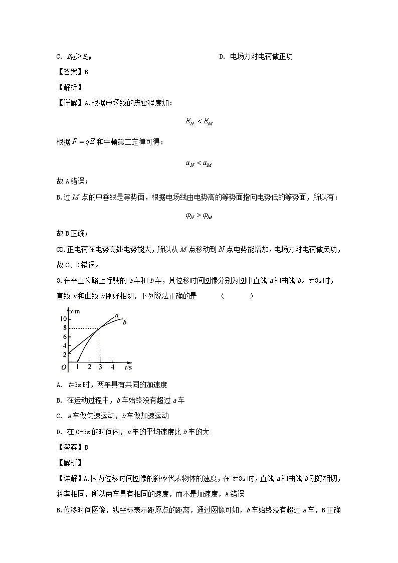 福建省师范大学附属中学2020届高三上学期期中考试物理试题02