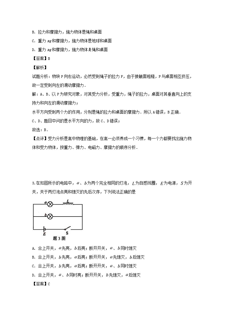 海南省海口市实验中学2019届高三第七次月考物理试题02