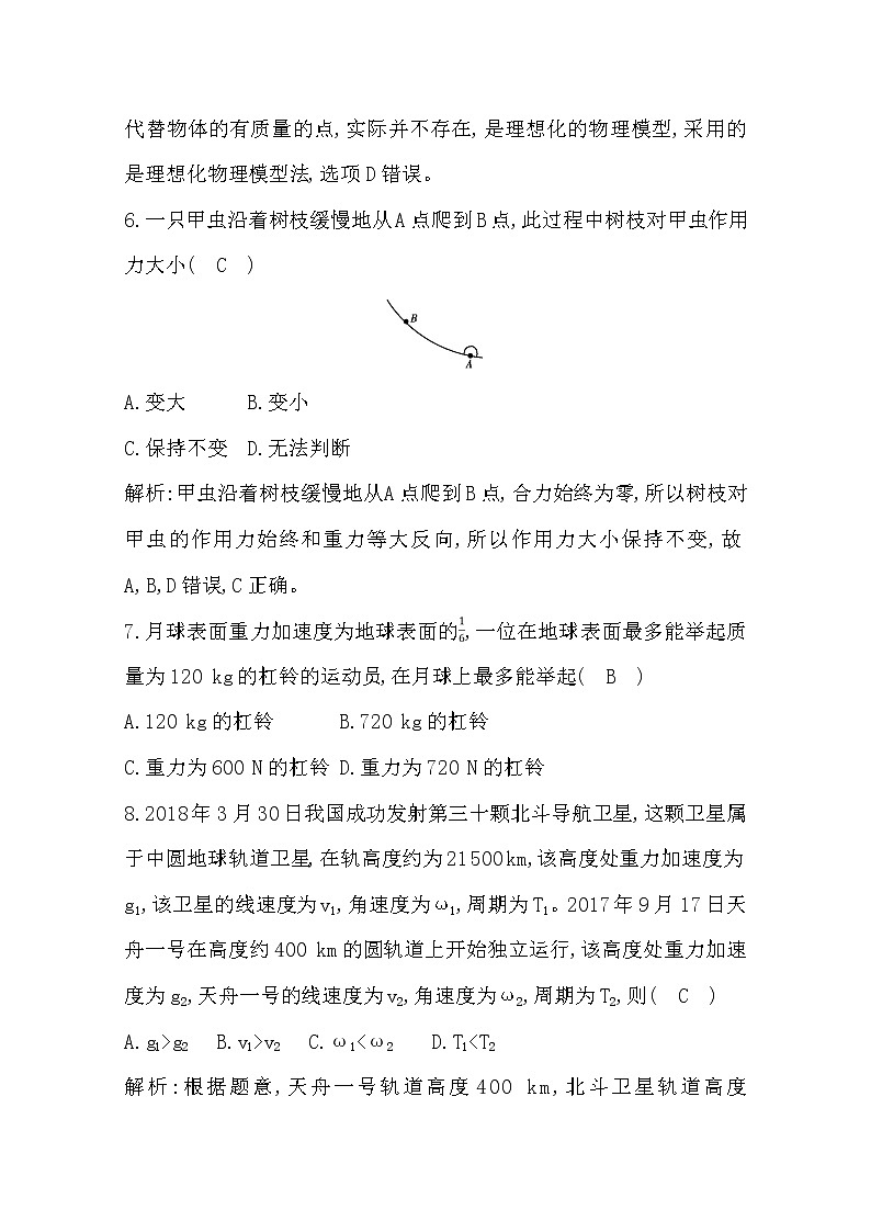 2019-2020学年浙江省高中物理学业水平考试模拟试卷（二）03