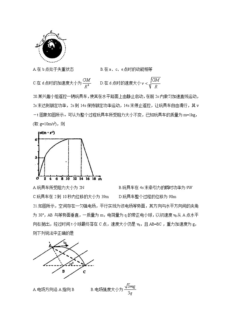 吉林省通钢一中集安一中梅河口五中等联谊校2020届高三第五次月考试卷 物理03