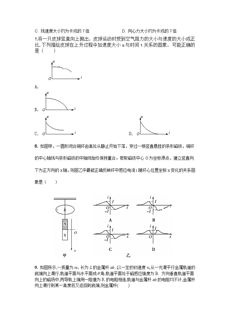 山西省芮城县2020届高三3月月考物理试题03