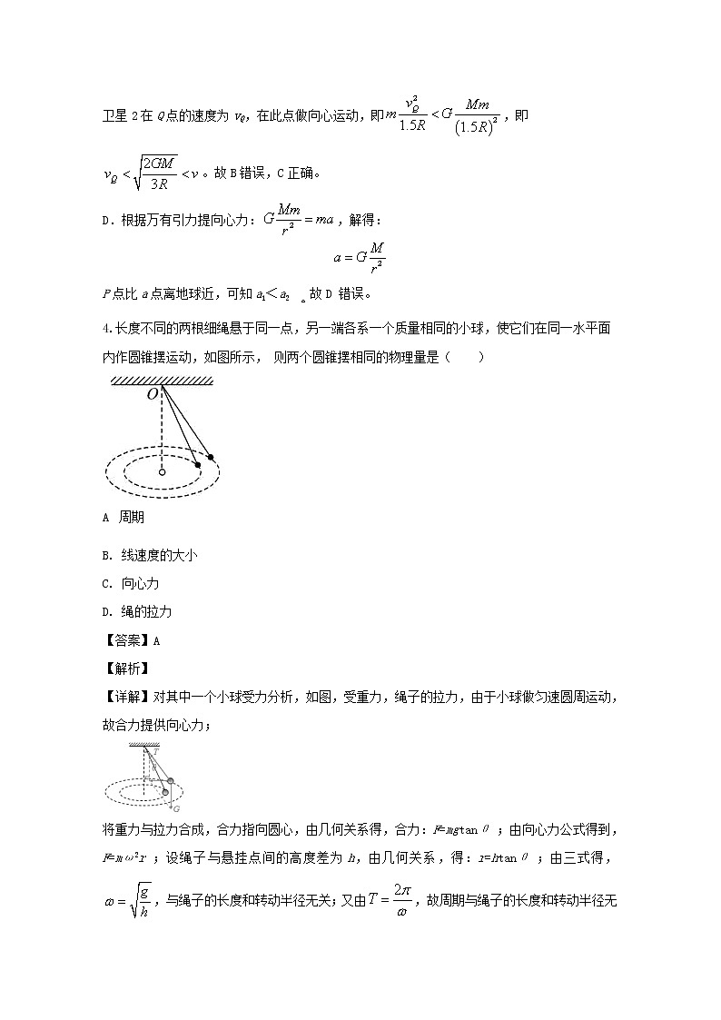 河南省南阳市一中2020届高三上期第五次月考物理试题03