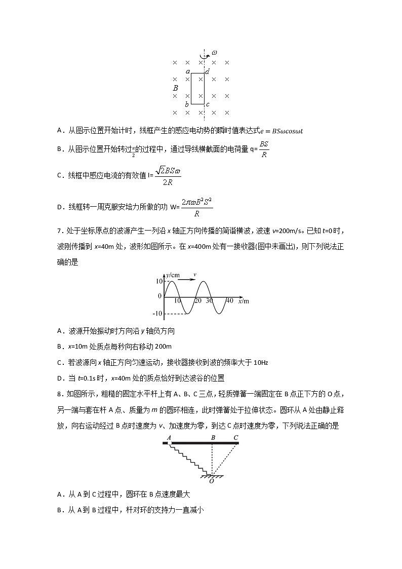 天津市十二区县重点学校2020届高三毕业班联考（二）物理试题03