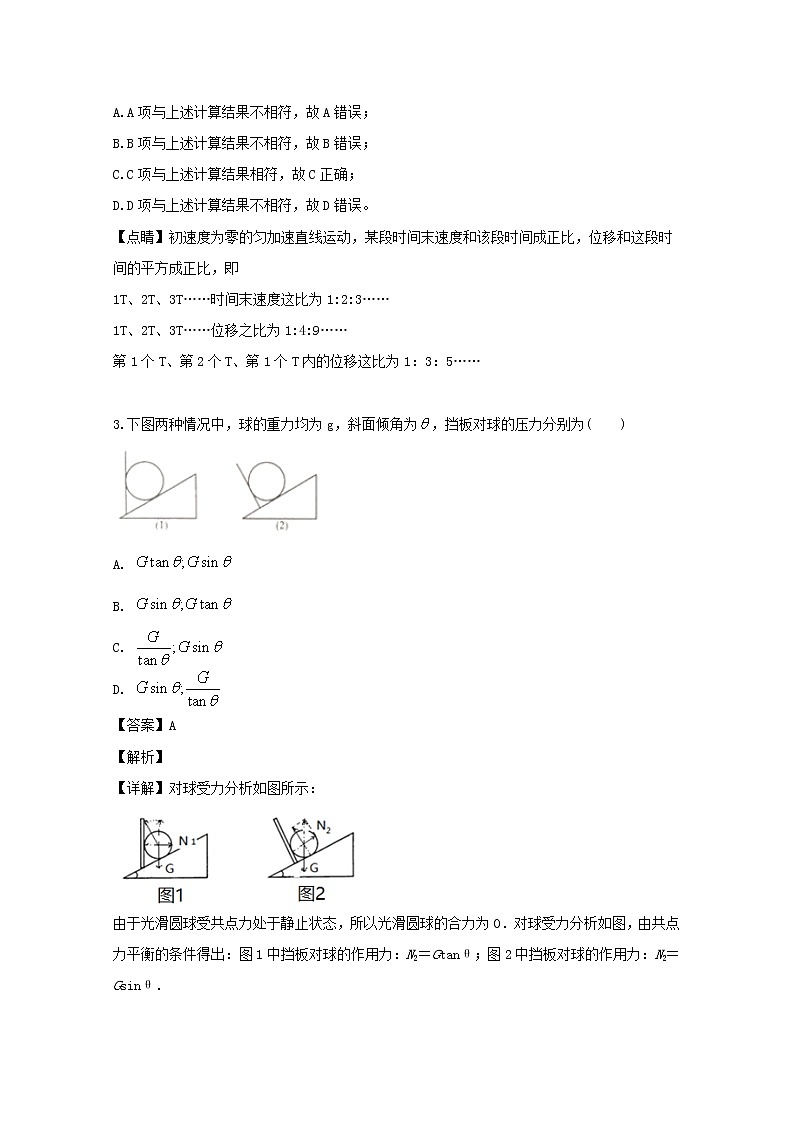 安徽省全国示范高中名校2020届高三上学期9月联考物理试题第2页