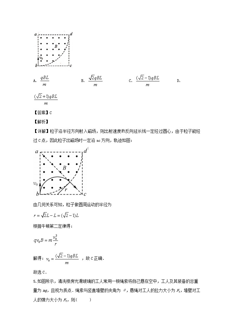 贵州省遵义第二教育集团2020届高三上学期第一次大联考理科综合物理试题03