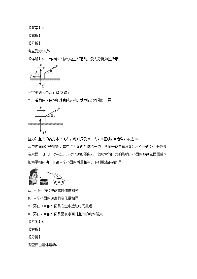 江苏省百校联考2020届高三上学期第三次考试物理试题02