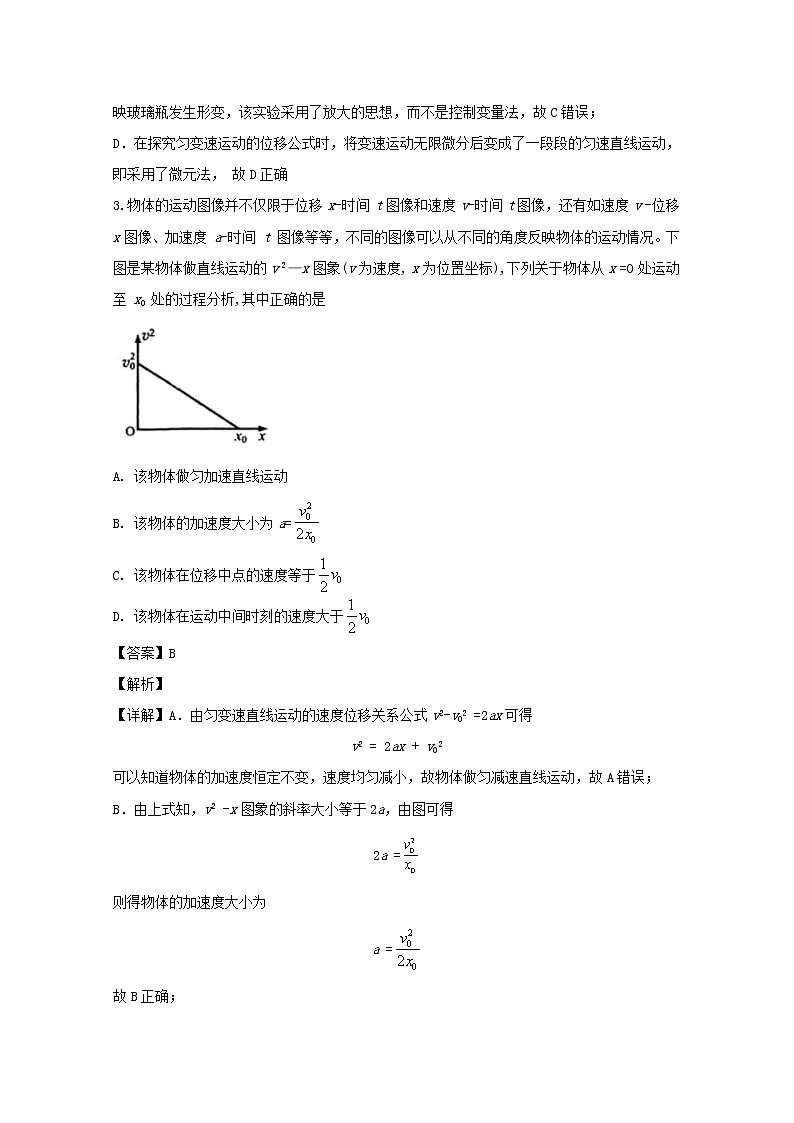 浙江省教育绿色评价联盟2020届高三上学期12月联考物理试题02