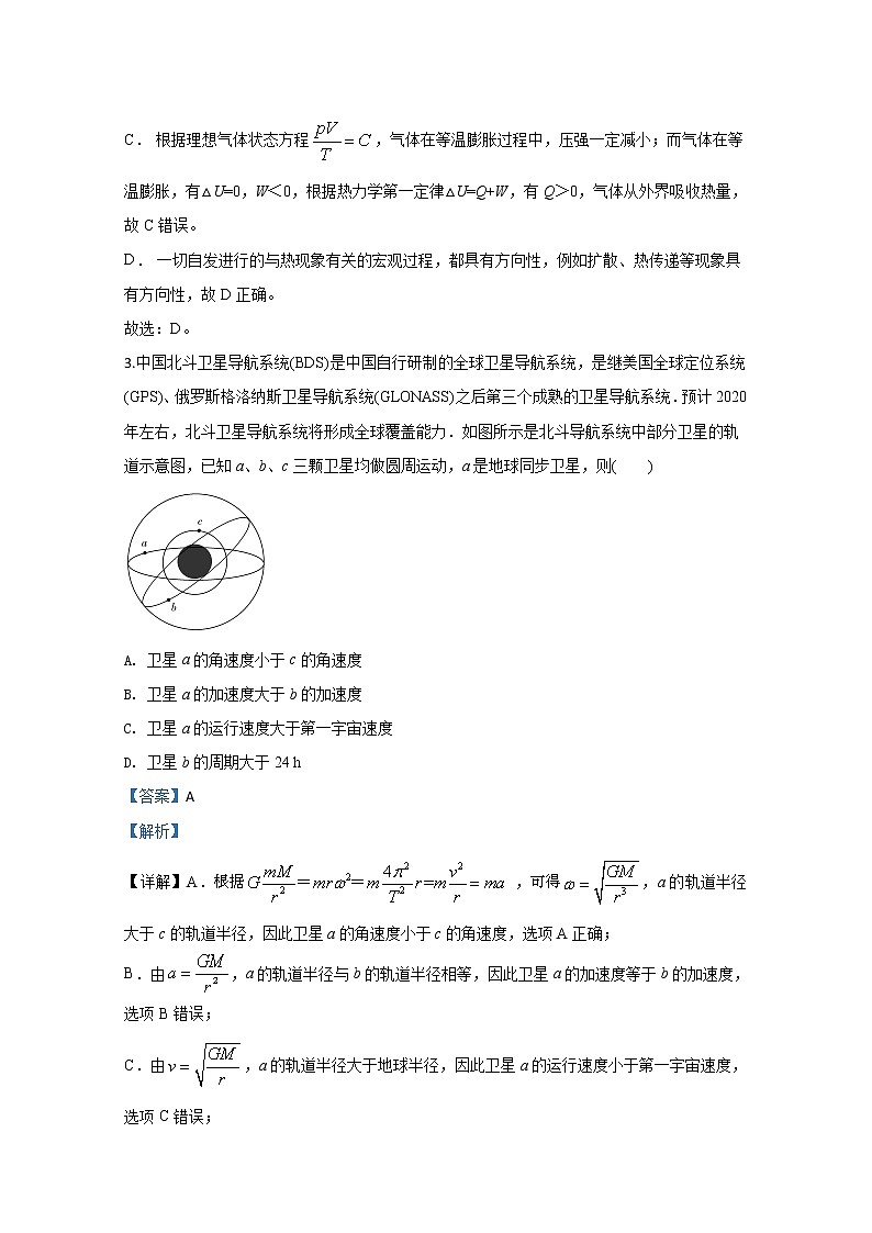 天津市六校联考2020届高三下学期期初检测物理试题02