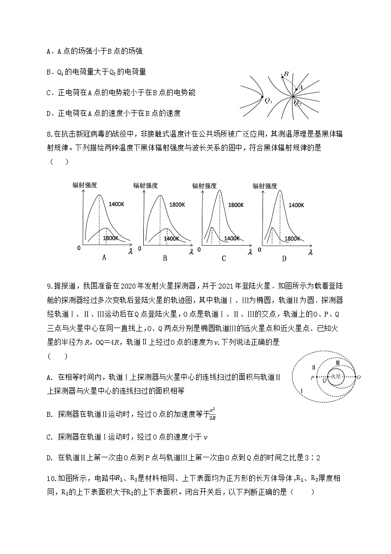 浙江省舟山中学2020届高三高考仿真模拟考试物理试题第3页