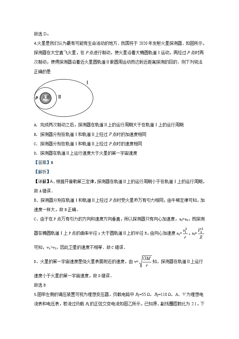 天津市东丽区2020届高三学业水平等级模拟物理试题（一）第3页