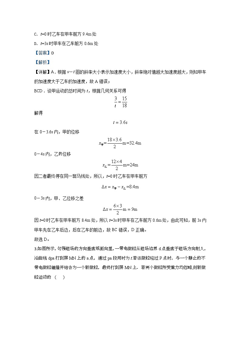 宁夏回族自治区银川一中2020届高三模拟物理试题02