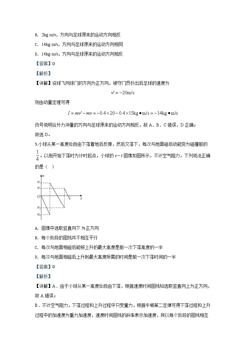 山东省实验中学2020届高三普通高等学校招生全国统一考试模拟物理试题（一）03