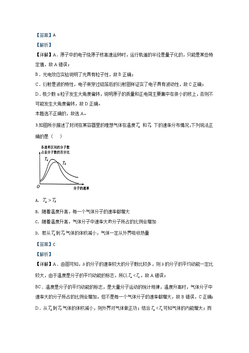 北京市2020届高三高考学业水平等级性考试模拟试卷物理试题（五）02