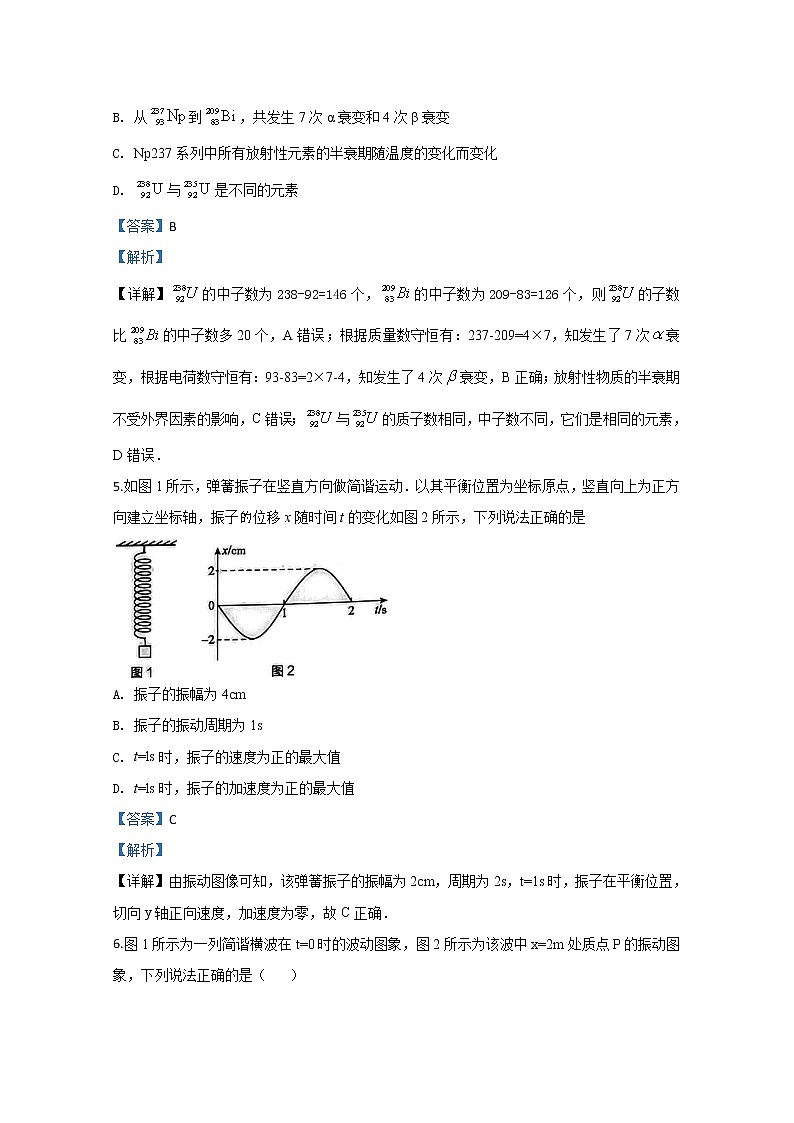 北京延庆井庄中学2020届高三下学期高考模拟物理试题03