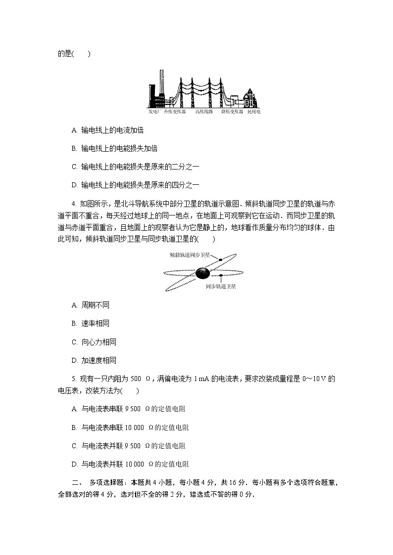 江苏省盐城市2020届高三第三次模拟考试（6月） 物理02