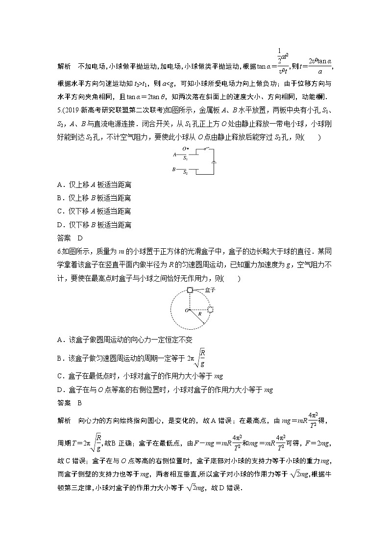 2020高考物理浙江专用增分冲刺练辑：综合模拟卷（四）03