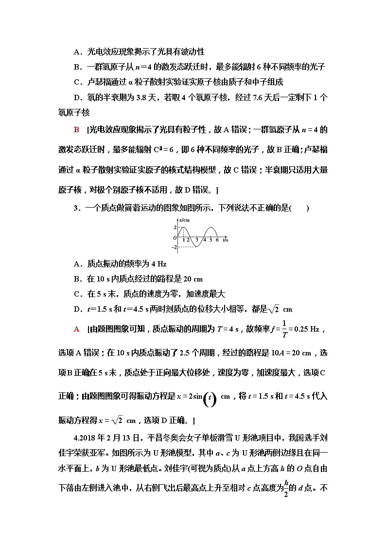 2020年普通高等学校招生统一考试物理模拟卷6第2页